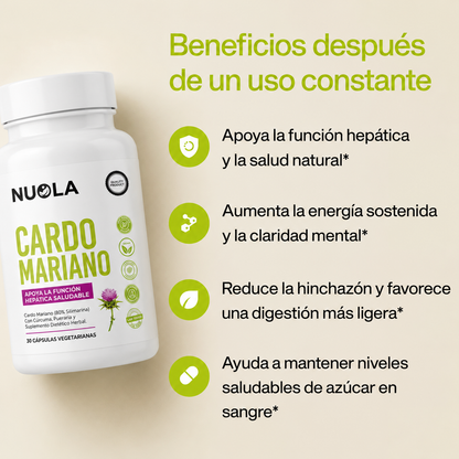 Apoyo Hepático con Cardo Mariano - NUOLA