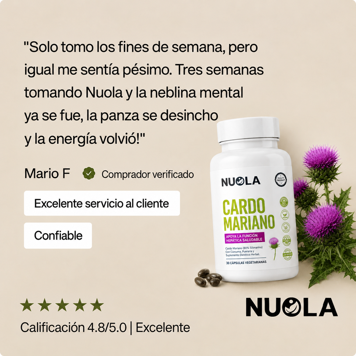 Apoyo Hepático con Cardo Mariano - NUOLA